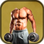 gym body photo maker android application logo